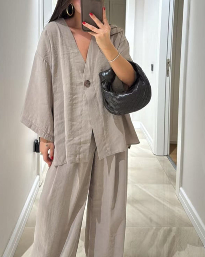 Mélanie™ | Elegant Casual Set in Lightweight Fabric