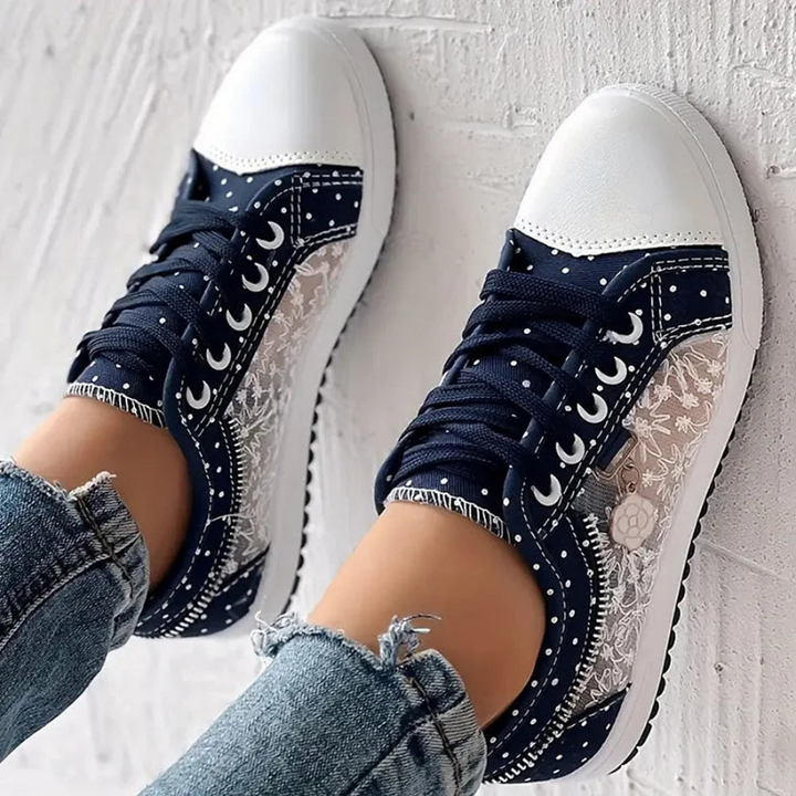 Lily | Elegant Floral Sneakers