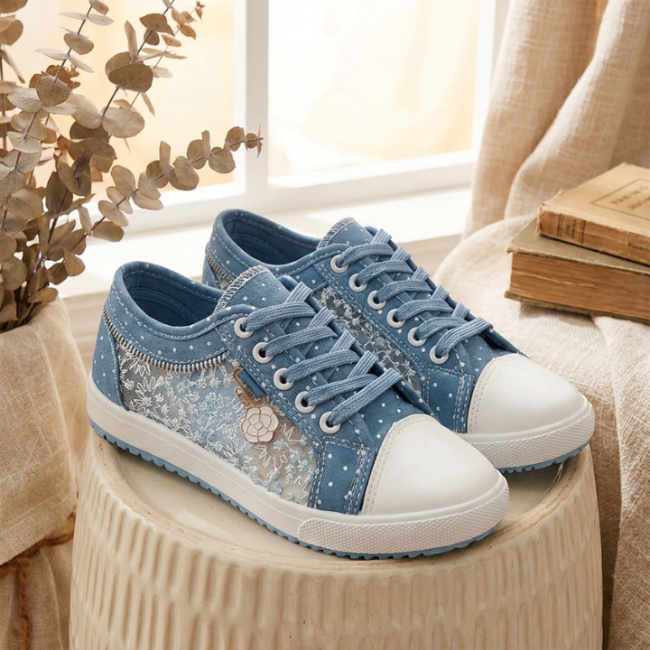 Lily | Elegant Floral Sneakers