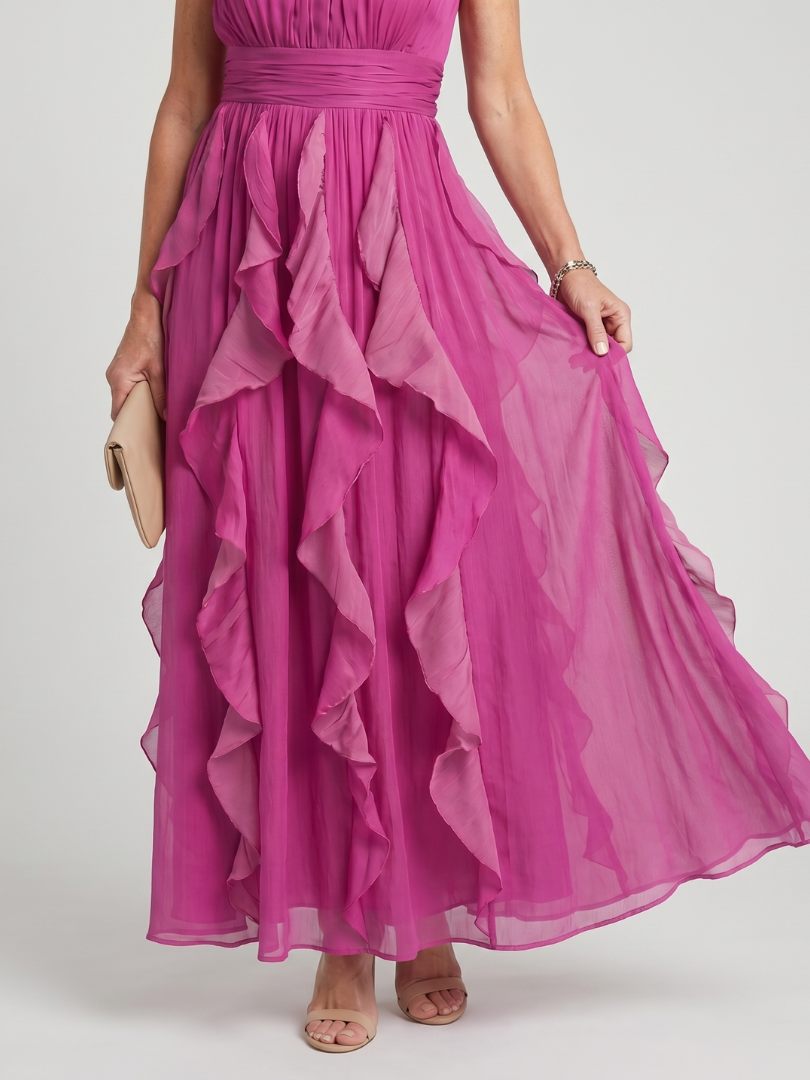 Orea™ | Graceful Ruffle Maxi Dress