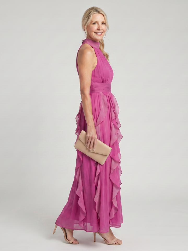 Orea™ | Graceful Ruffle Maxi Dress