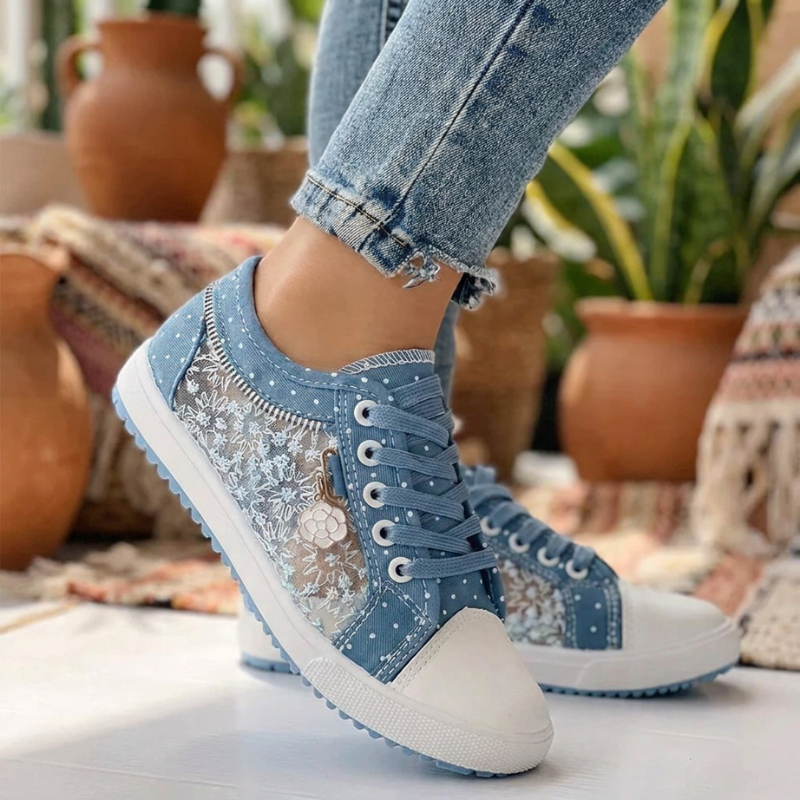 Lily | Elegant Floral Sneakers