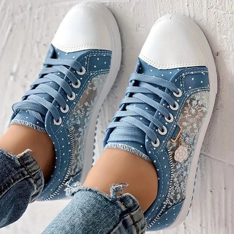 Lily | Elegant Floral Sneakers