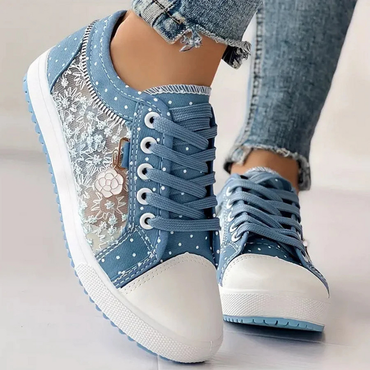Lily | Elegant Floral Sneakers