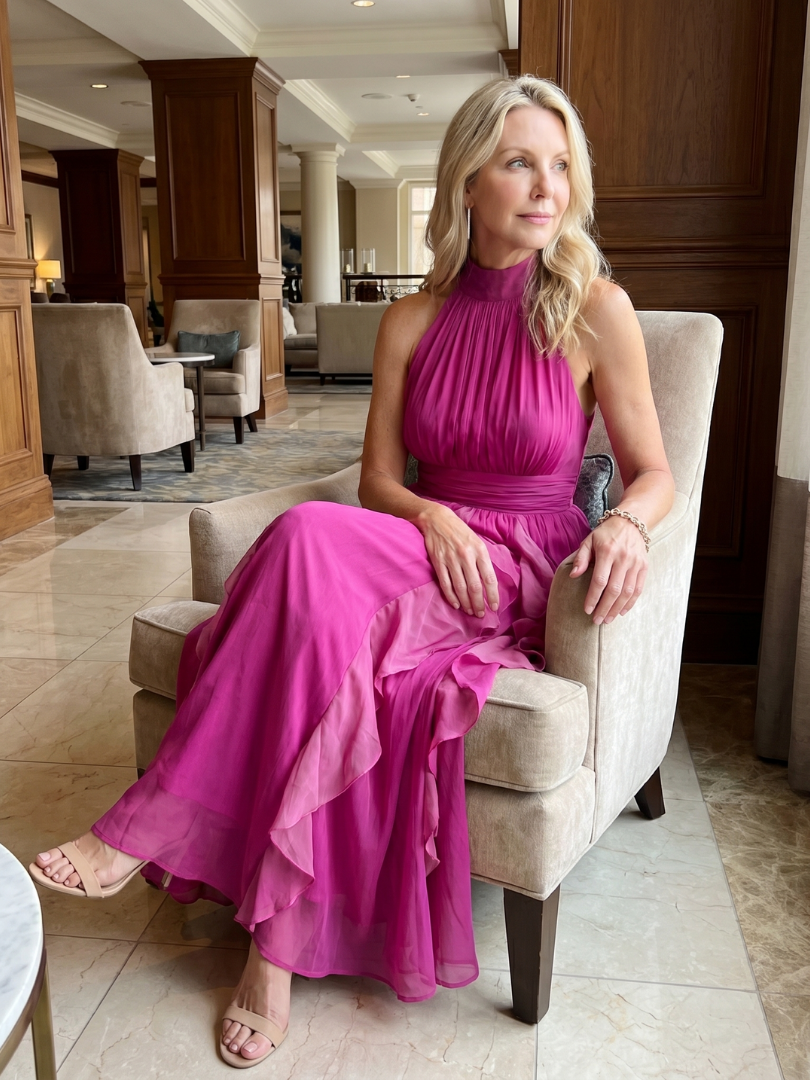 Orea™ | Graceful Ruffle Maxi Dress