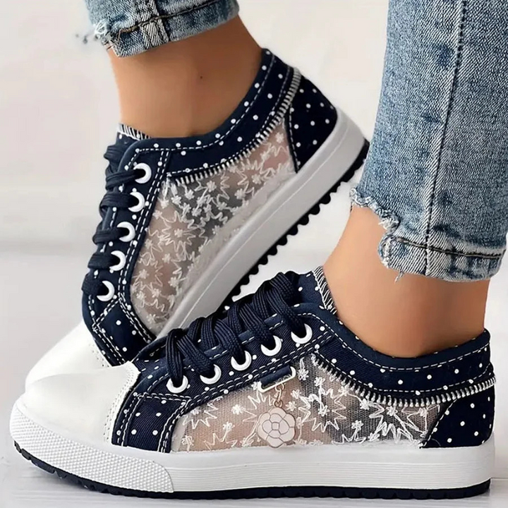 Lily | Elegant Floral Sneakers