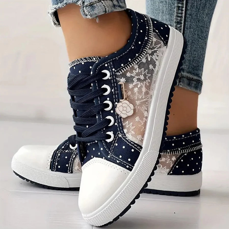 Lily | Elegant Floral Sneakers