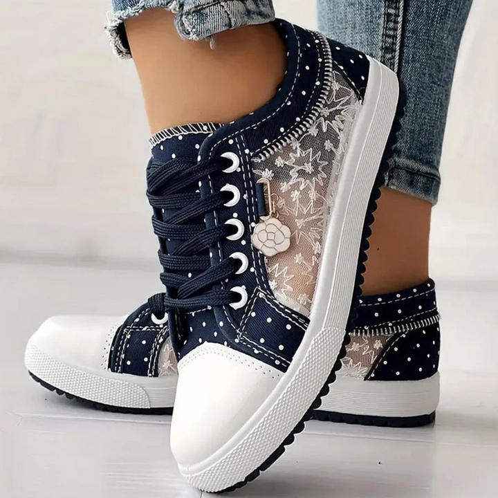 Lily | Elegant Floral Sneakers
