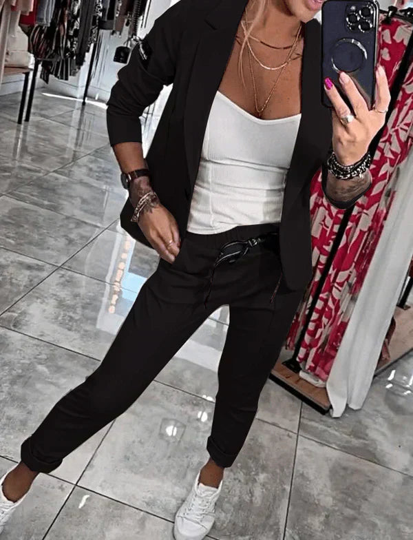 Tracy™ | Blazer and Fluid Pants Set