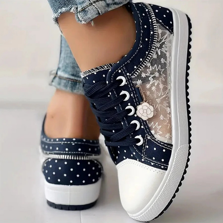 Lily | Elegant Floral Sneakers