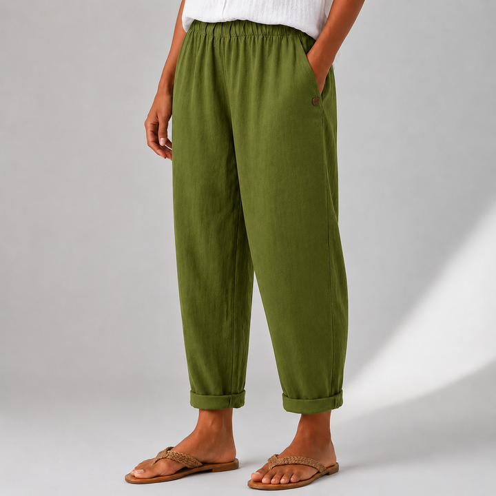 Sienna | Relaxed Linen Wide-Leg Pants