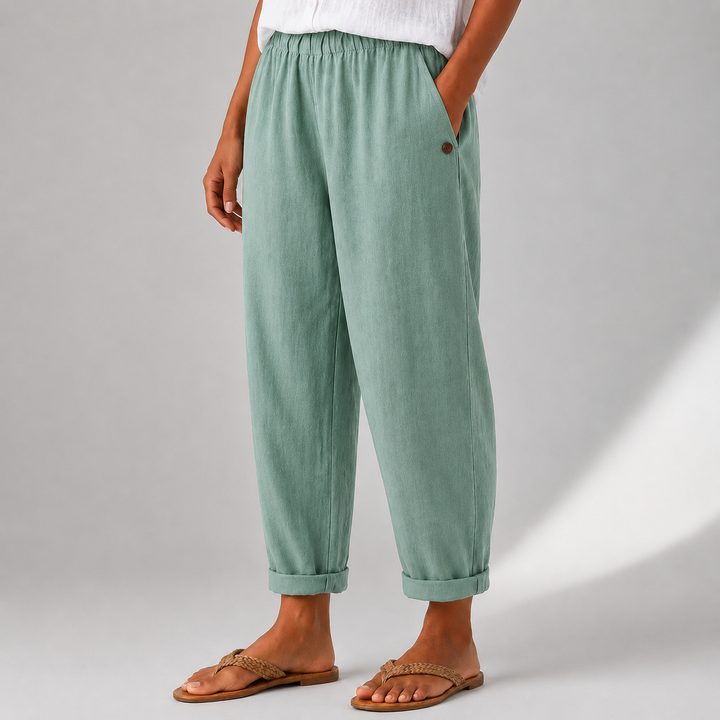Sienna | Relaxed Linen Wide-Leg Pants