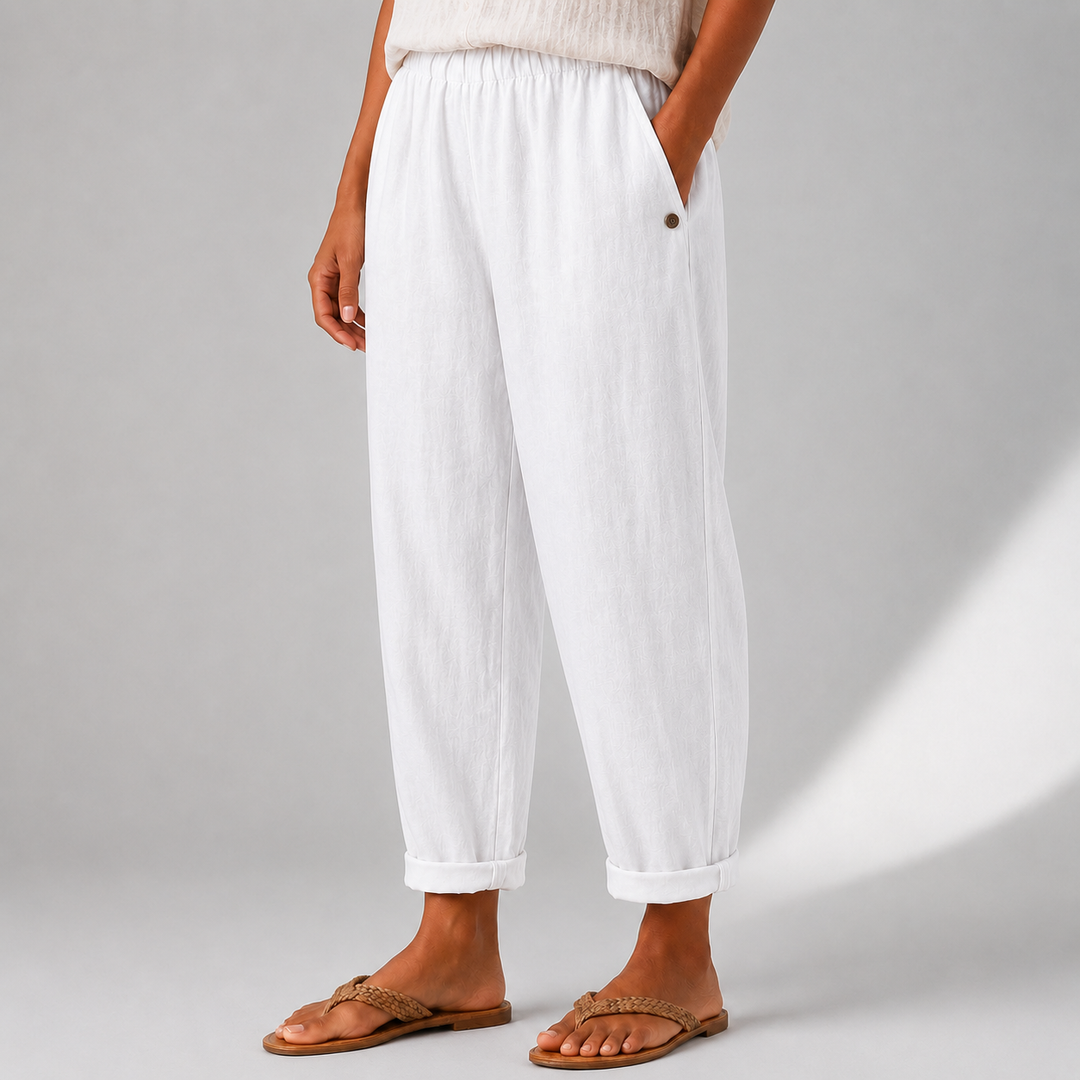 Sienna | Relaxed Linen Wide-Leg Pants