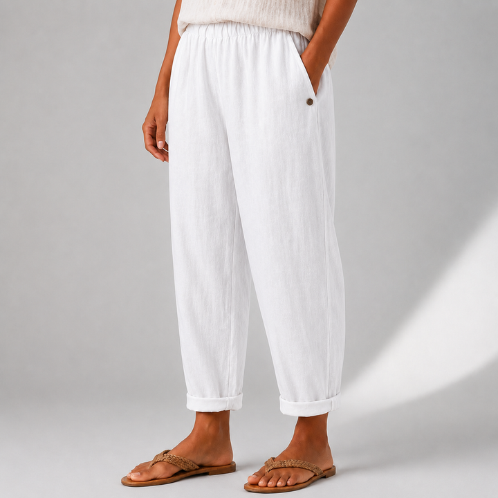 Sienna | Relaxed Linen Wide-Leg Pants