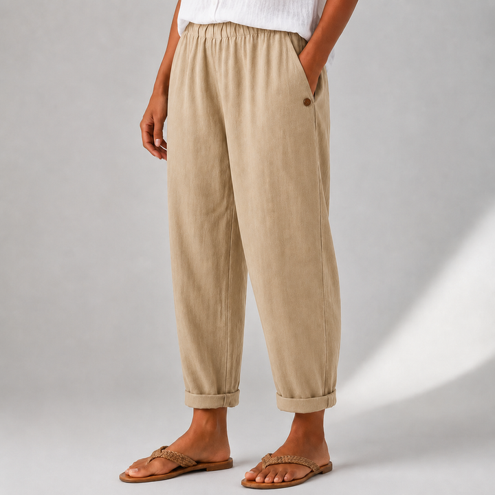 Sienna | Relaxed Linen Wide-Leg Pants