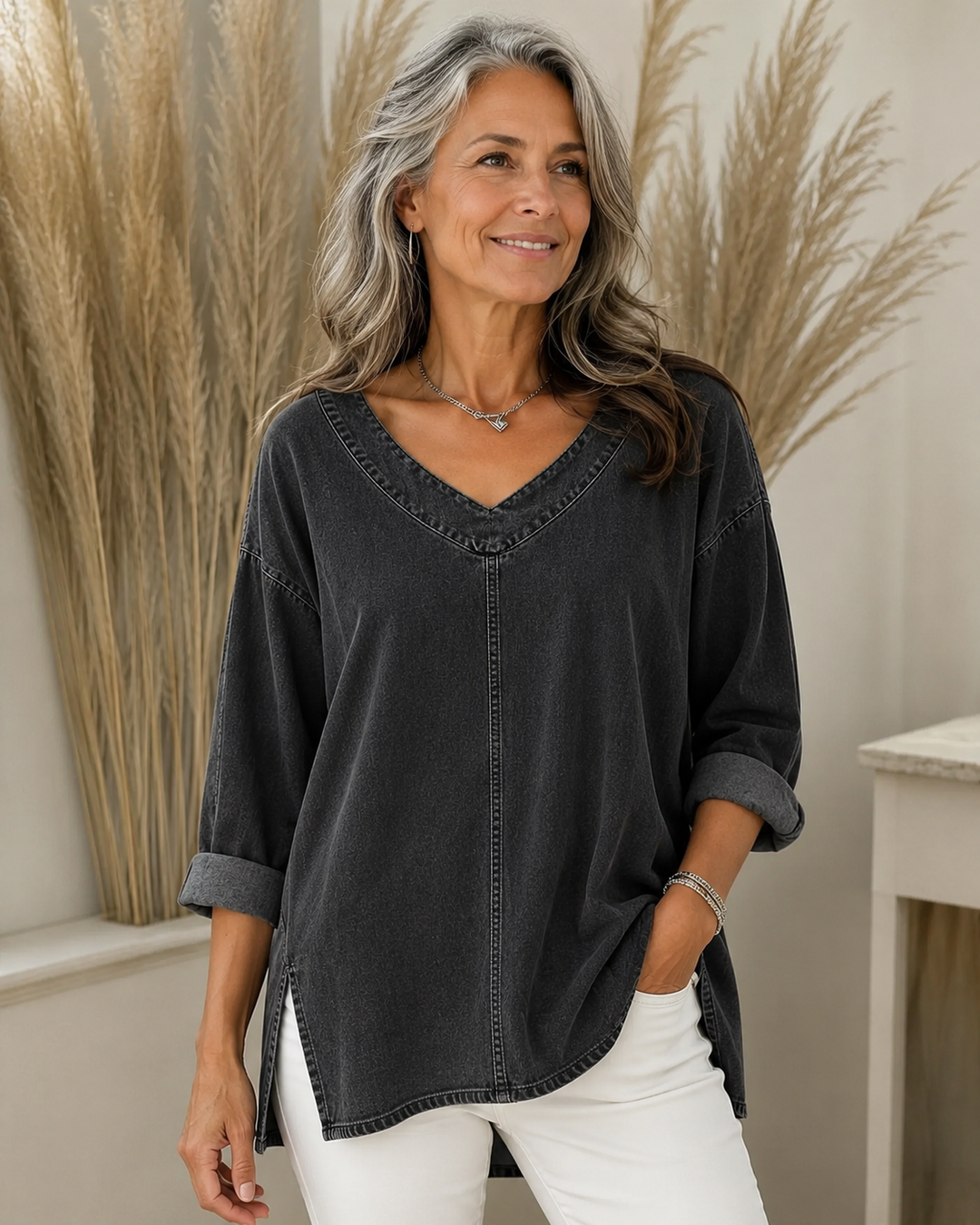 Jenelyn™  - Timeless Denim Shirt