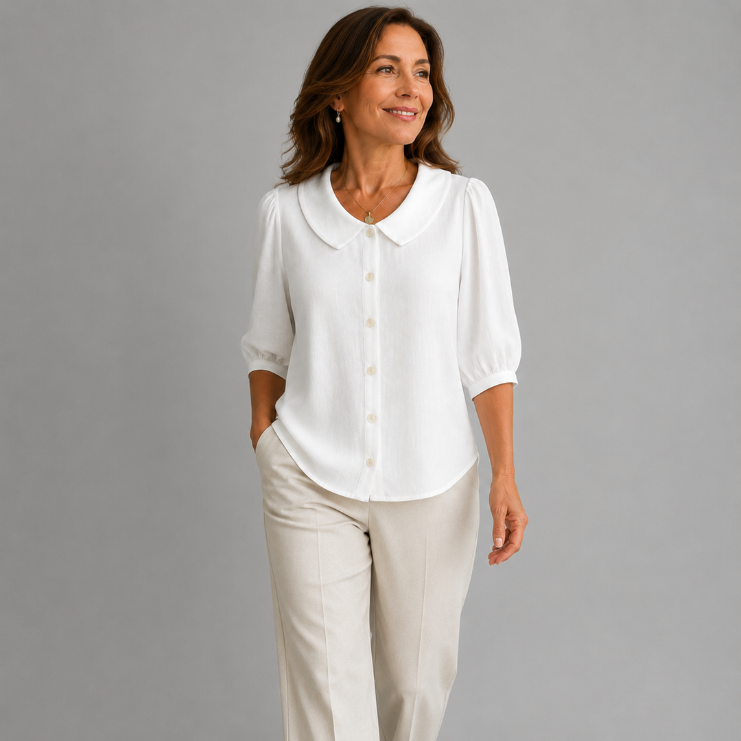 Lena | Casual Solid Colour Blouse