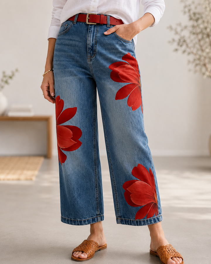 Sophia™ - Elegant Floral Pants