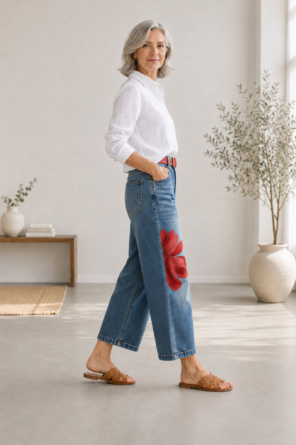 Sophia™ - Elegant Floral Pants