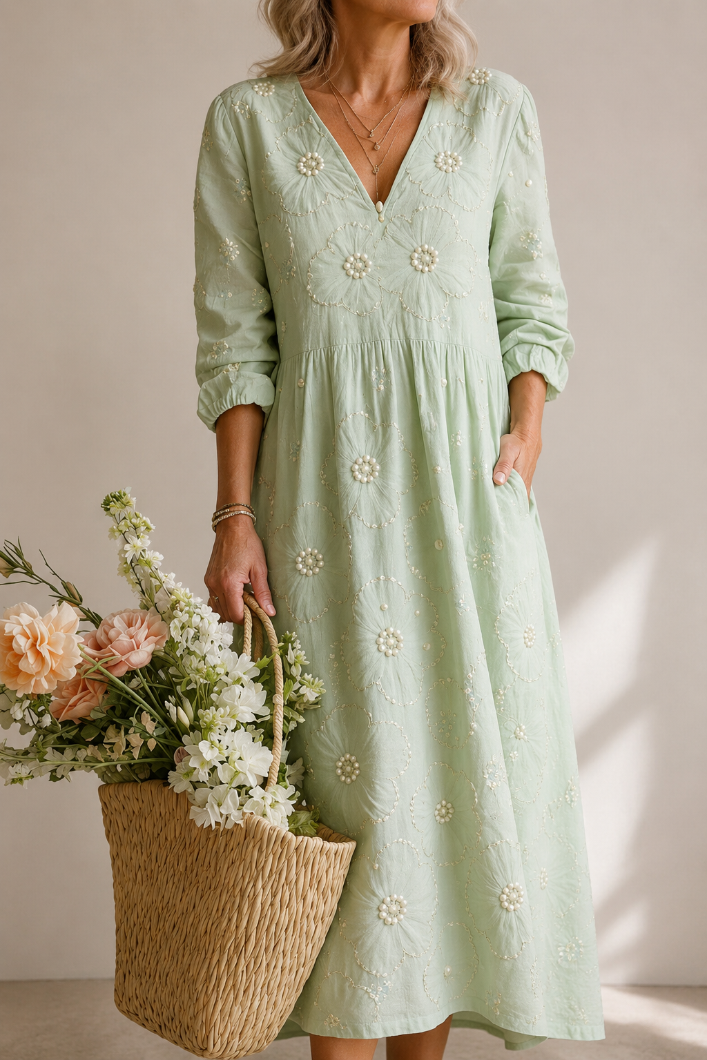 LENA | FLORAL MIDI DRESS
