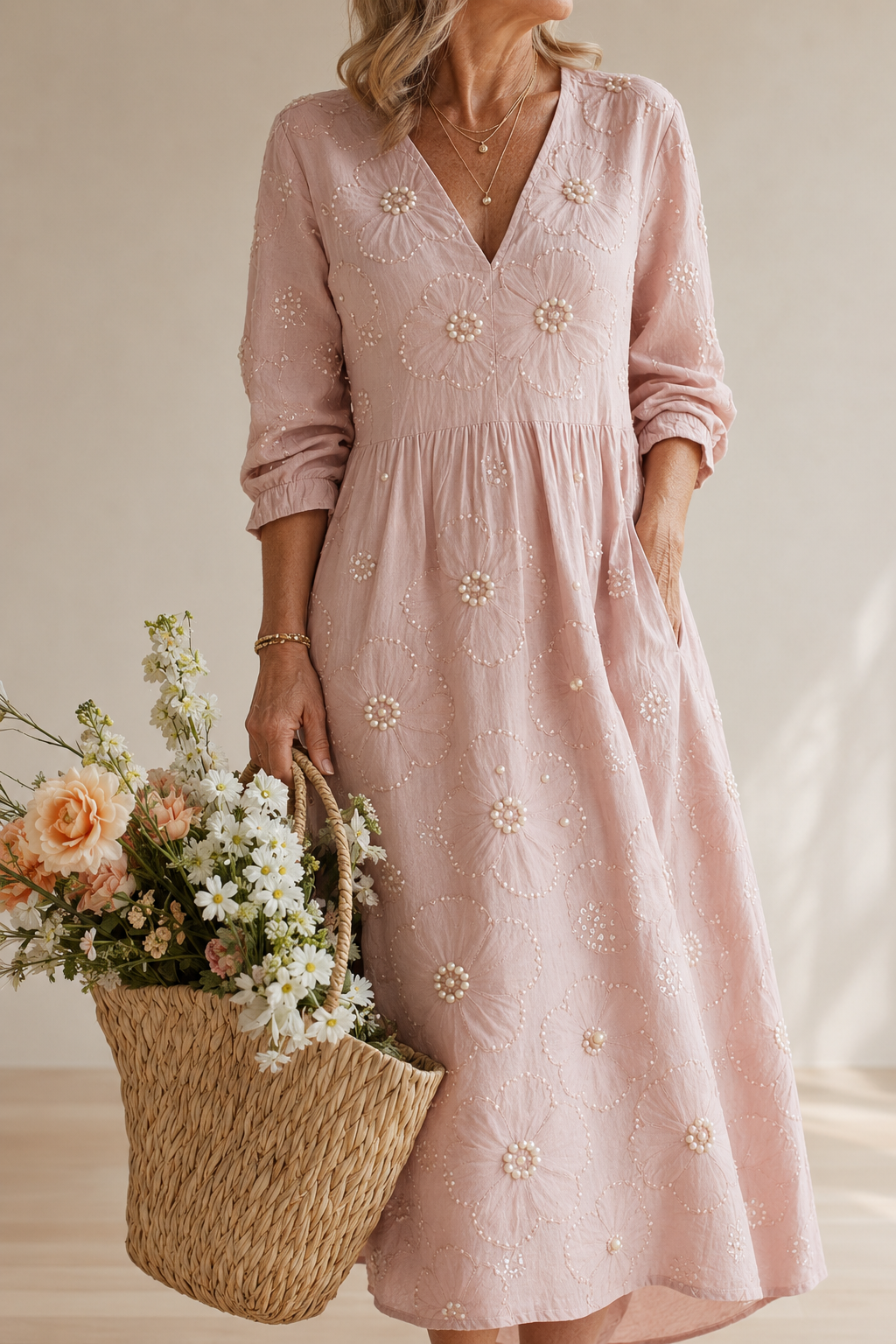 LENA | FLORAL MIDI DRESS