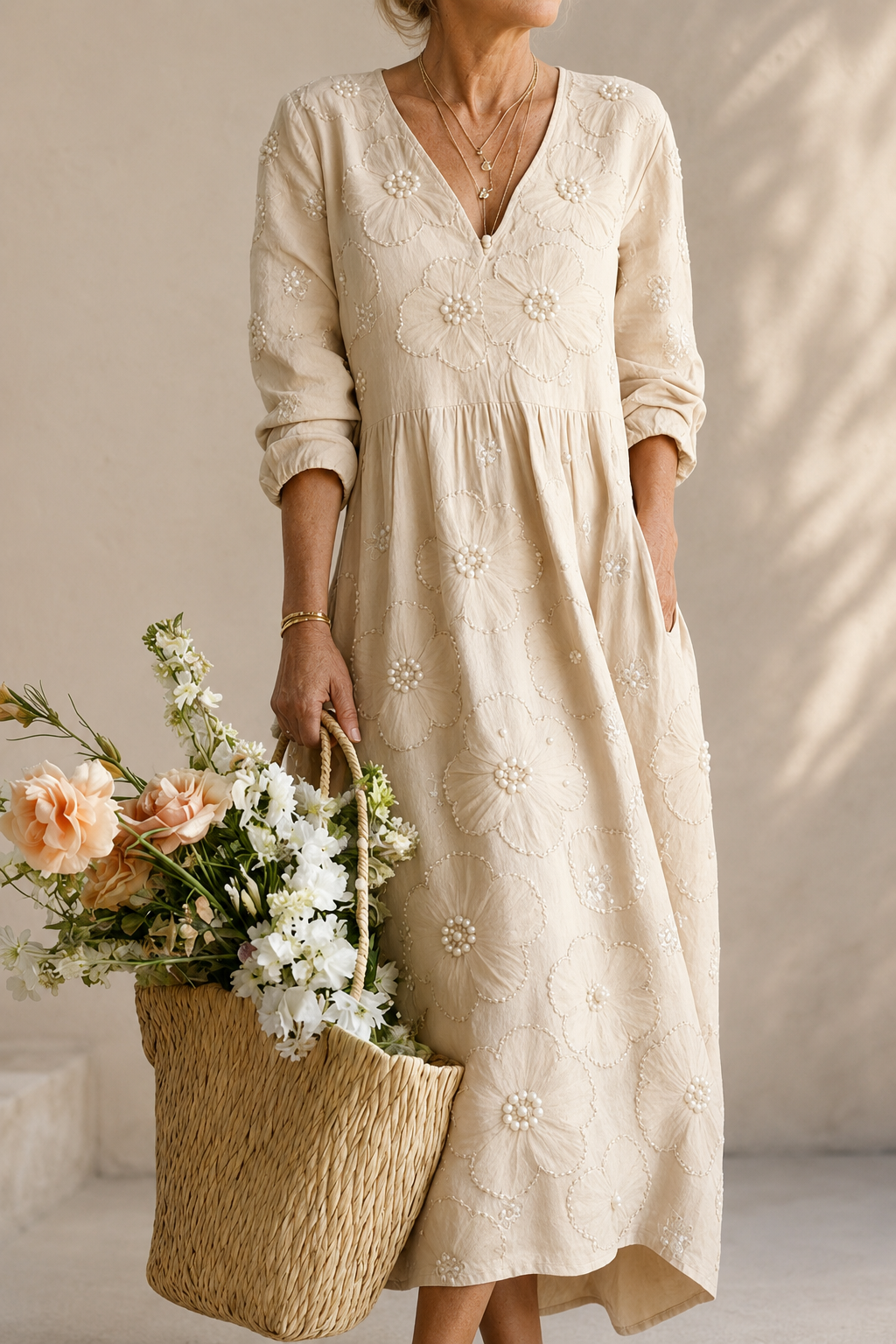 LENA | FLORAL MIDI DRESS