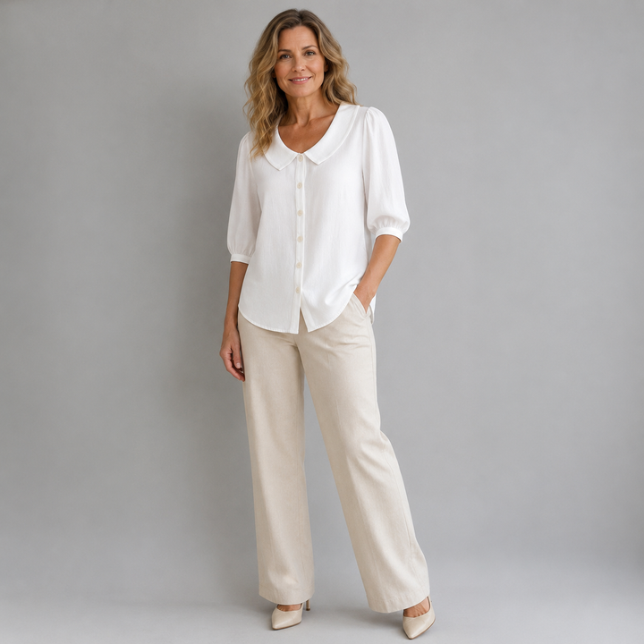 Lena | Casual Solid Colour Blouse