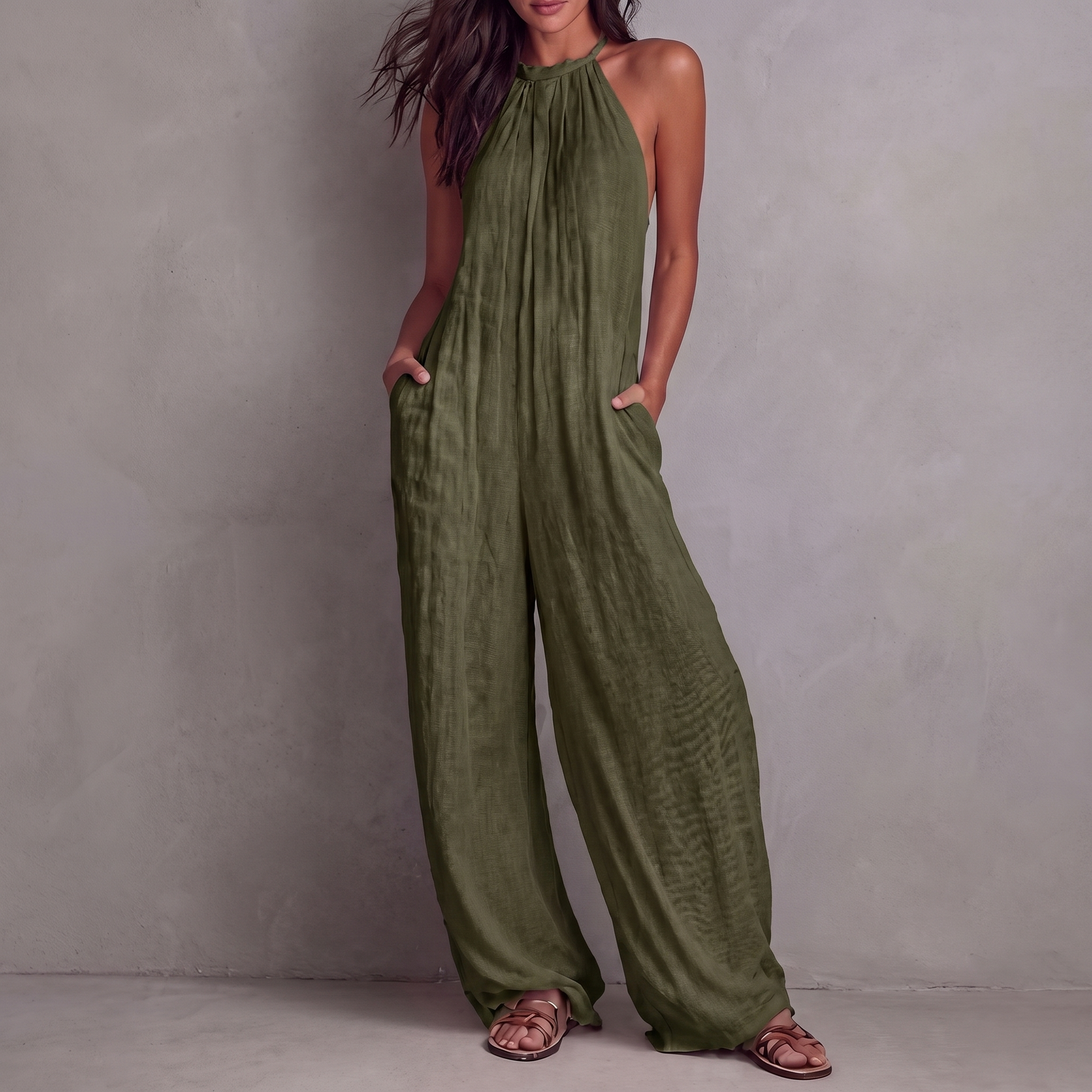 Nivada™ | Elegant Pleated Jumpsuit