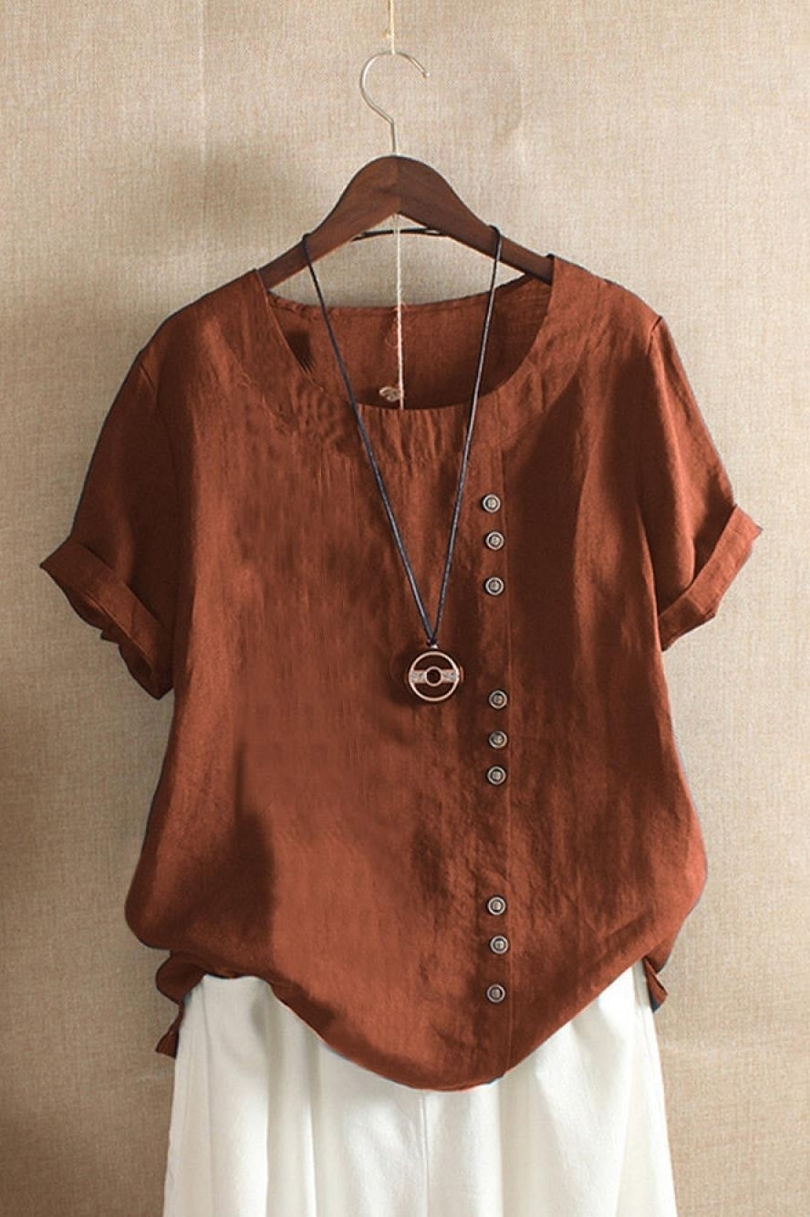 Anna | Soft & Breathable Button Blouse