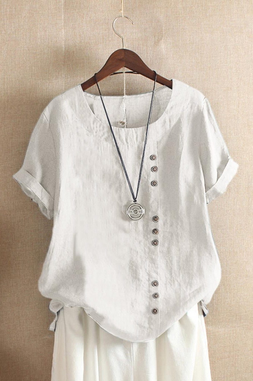 Anna | Soft & Breathable Button Blouse
